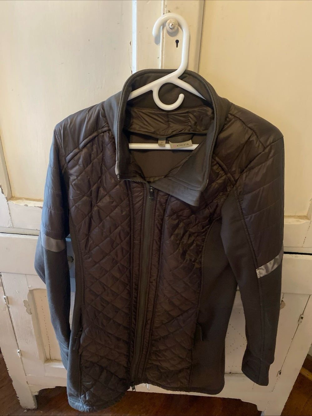 Athleta Quilted Jacket - Dark Brown